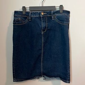 Denim Pencil Skirt